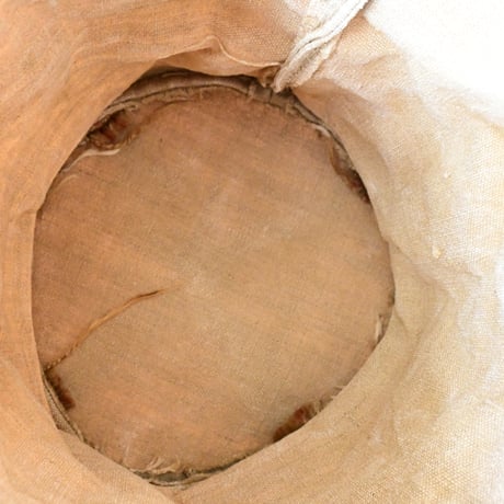 France Antique canvas bucket / フランス アンティークのキャンバスバスケット B