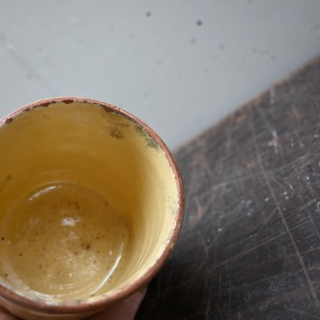 France Old Yellow Pot / 南仏の黄釉のポット