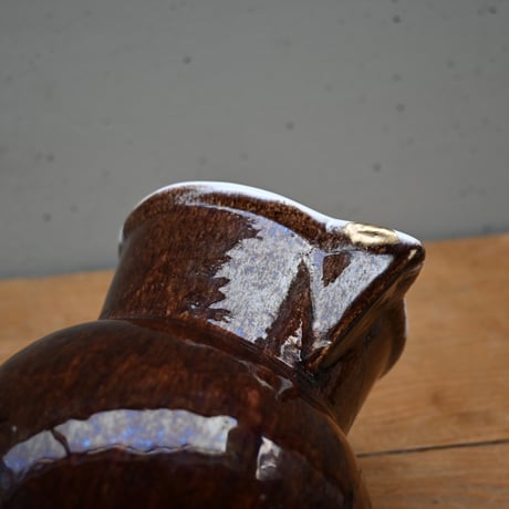 France Antique Cul Noir Pitcher / フランス アンティーク キュノワール ピッチャー（金直しあり）A