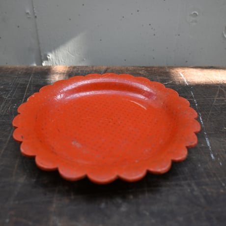 France Papier-Mache Smalltray Red / フランス パピエマシェの小さなトレイ 赤