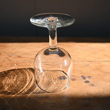 FRANCE Antique Wine Glass  / フランス アンティーク ビストロワイングラス B