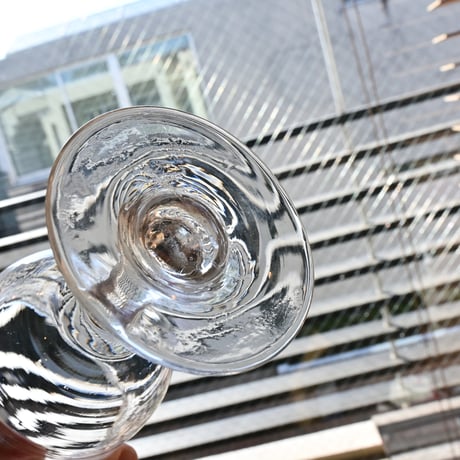 FRANCE Antique Wine Glass  / フランス アンティーク ビストロワイングラス  A