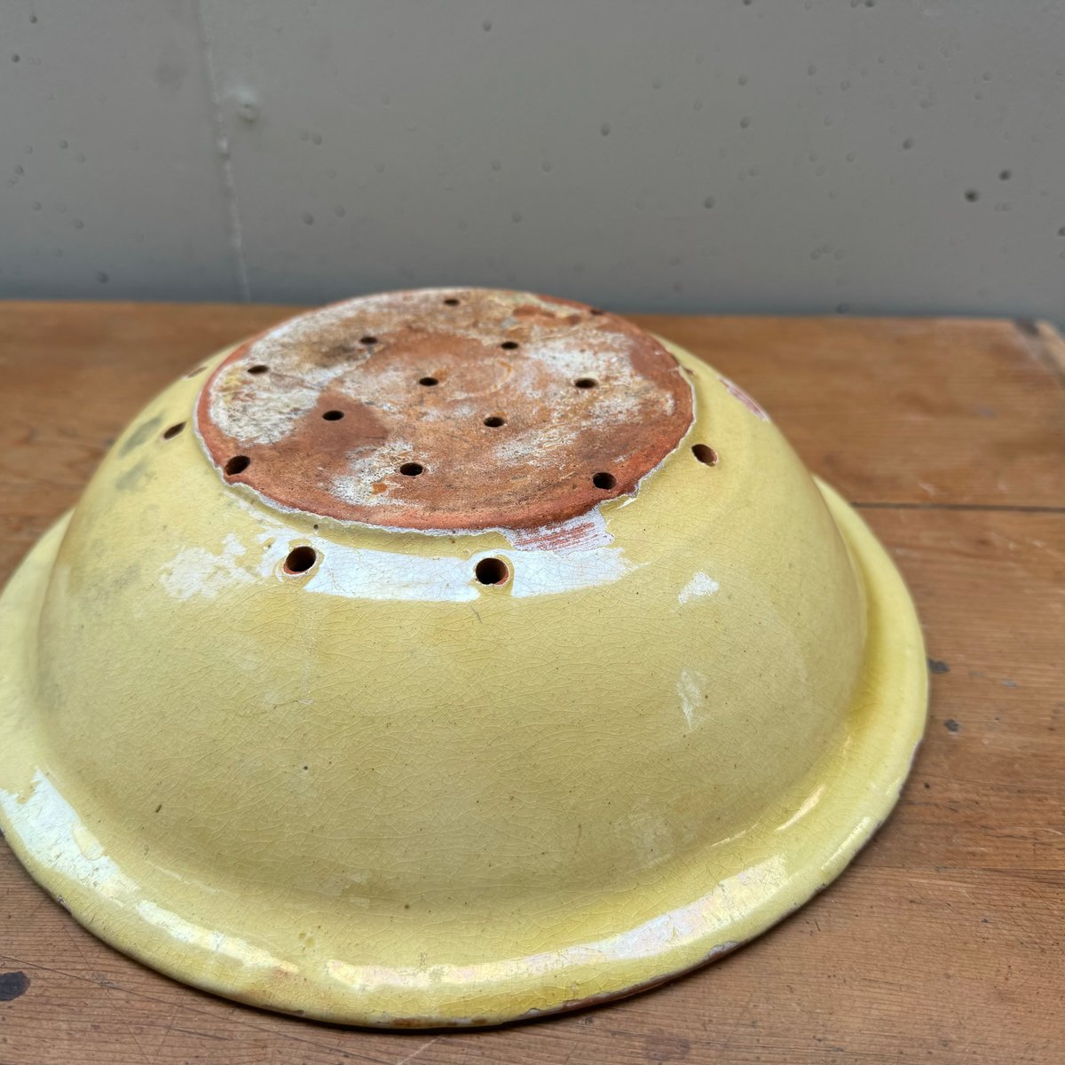 仏蘭西 黄釉 鉢 フランス アンティーク ブロカント 古道具 仏蘭西黄釉の鉢 フランスアンティーク ブロカント 古道具