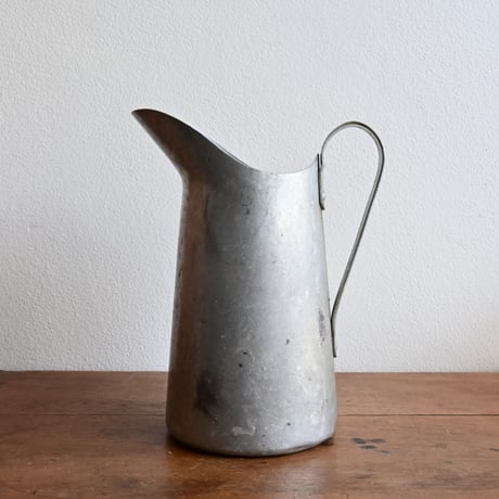 France Antique Aluminium Water jug  / フランス アンティーク アルミの水差し