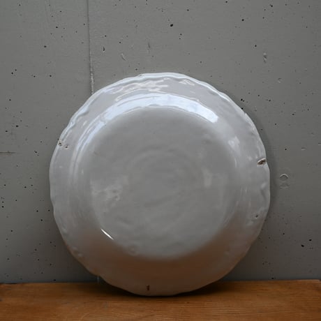 France Old Moustiers Plate / フランス 古いムスティエの大皿