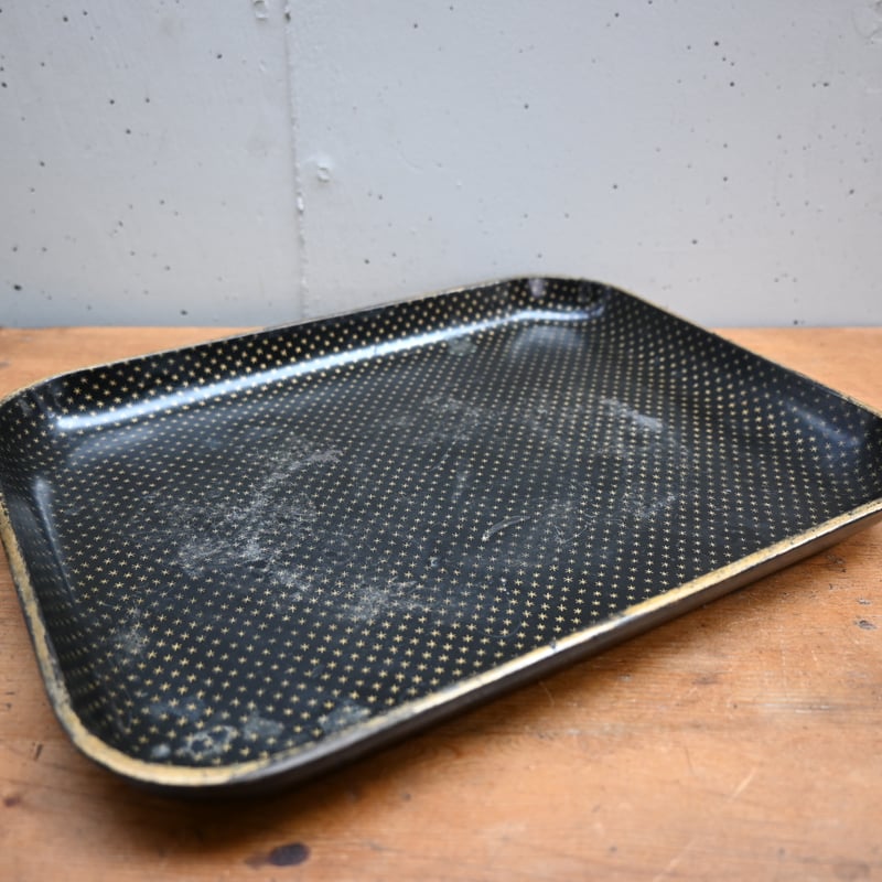 France Papier-Mache Tray Black / フランス パピエマシェのトレ
