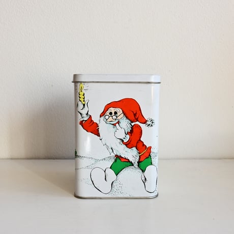 Finland Christmas cookie Tin box / フィンランド サンタクロースのブリキボックス