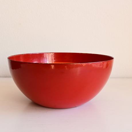ARABIA FINEL Enamel BOWL by Kaj Franck / フィネル カイフランク  琺瑯ボウル（レッド×オレンジ）φ:16cm