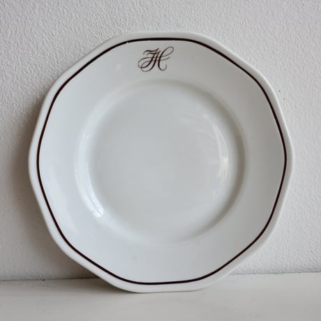 Finland OLD ARABIA  / オールドアラビア 茶文字プレート  φ:20.5cm B