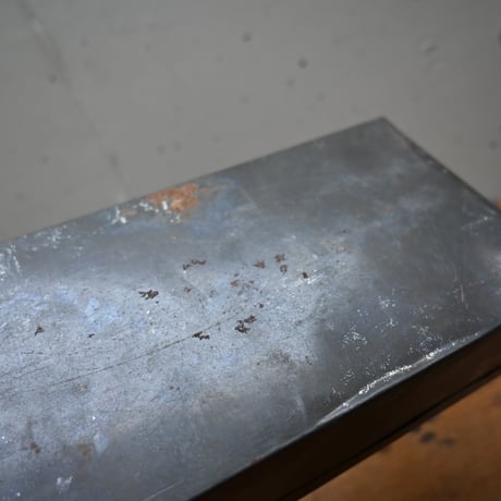 France Old Tin Box   / フランス 四角いブリキの箱