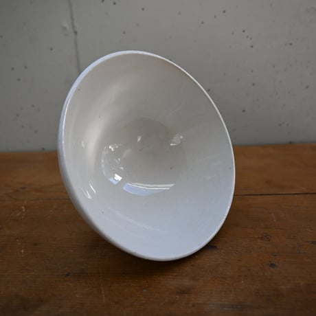 France Antique Cafe Bowl / フランス  カフェオレボウル 白無地 A