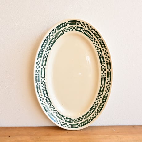 France K&G Luneville Oval Plate / フランス リュネヴィル窯のオーバルプレート