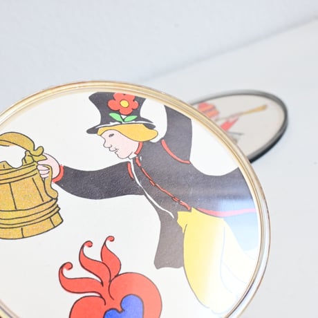 Sweden Coasters with pictures / スウェーデン 民族衣装が描かれたコースター