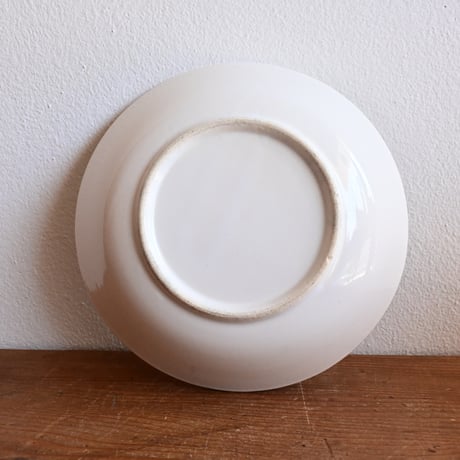 France Antique Faience Fine Soup Plate  / フランス アンティーク 白錫釉のスーププレートB