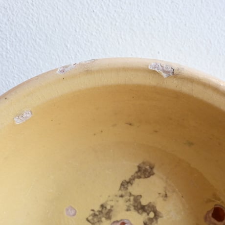 France Antique Yellow Bowl / フランス アンティーク 南仏の黄釉ボウル