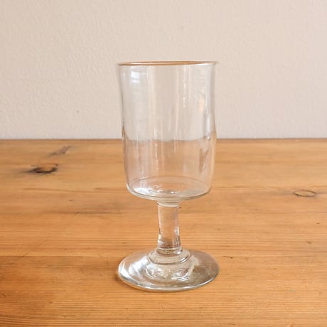 FRANCE Antique Wine Glass  / フランス アンティーク 筒型のビストロワイングラスB