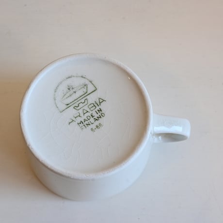 ARABIA KILTA Cup Kaj Franck  / アラビア キルタ カップ カイフランク ホワイト φ:7.9cm L