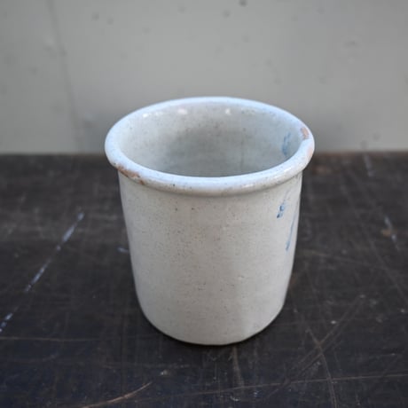 France Old Faience Fine Pot / フランス  古いファイアンスフィーヌのポット