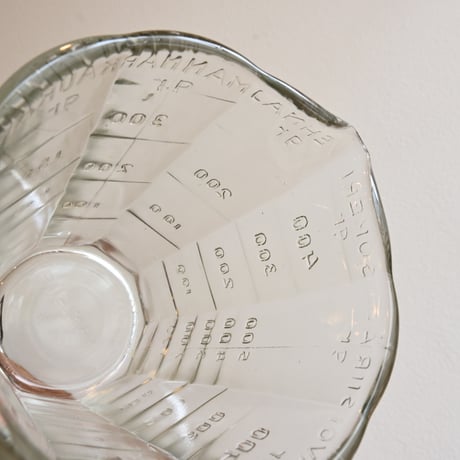 Finland Riihimäen Lasi  Measuring Pitcher / フィンランド リーヒマエンラシ 計量ピッチャー A