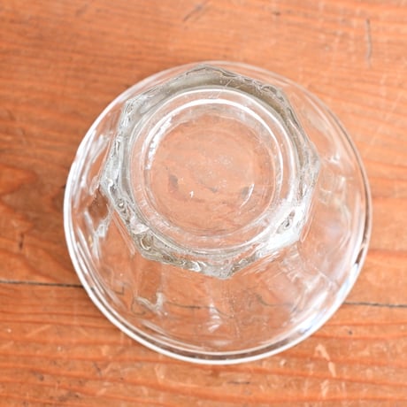 France Old Confiture pot / フランス 古い 円錐型ガラスのコンフィチュールポット