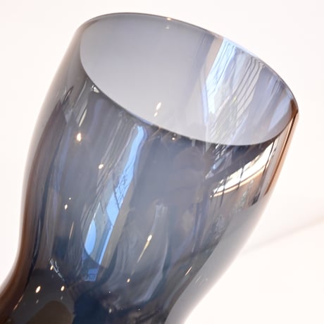 Finland Nuutajarvi Saara Hopea 1710 Tumbler / フィンランド サラ・ホペラのタンブラー（青）