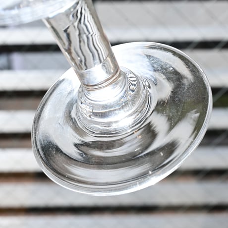 FRANCE Antique Wine Glass  / フランス アンティーク ビストロワイングラス（内面取）