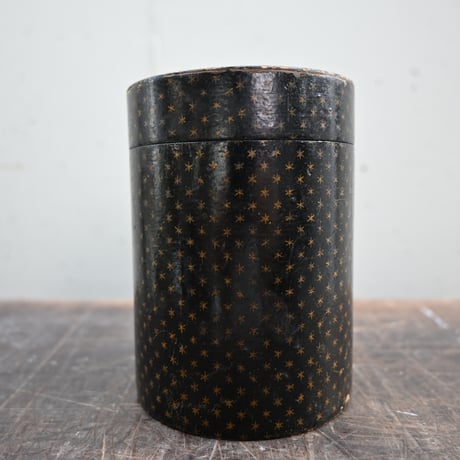 France Papier-Mache Canister Black / フランス パピエマシェのキャニスター