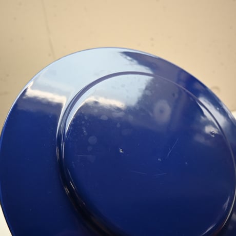 ARABIA FINEL Enamel plate Kaj Franck (BLUE)  / アラビア・フィネル カイフランク 琺瑯プレート（青) C