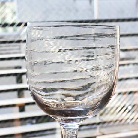 FRANCE Antique Wine Glass  / フランス アンティーク ビストロワイングラス  B