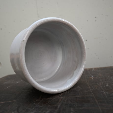 France Old Faience Fine Pot / フランス 古い白錫釉のポット B