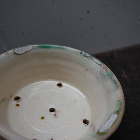 France Old Draining bowl / フランス 古い 水切りボウル