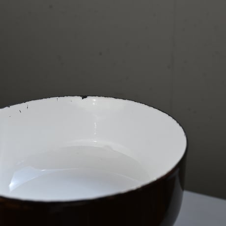 ARABIA FINEL Enamel BOWL (Brown)  / アラビア・フィネル  琺瑯ボウル（ブラウン）C