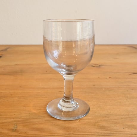 FRANCE Antique Wine Glass  / フランス アンティーク ビストロワイングラス  E