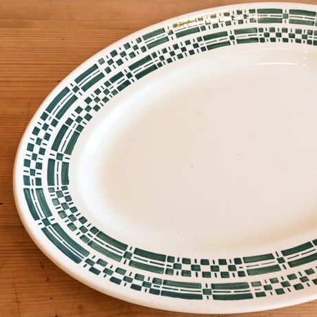 France K&G Luneville Oval Plate / フランス リュネヴィル窯のオーバルプレート