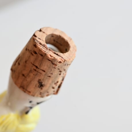 フランス 陶器の鳥型ボトルストッパー A