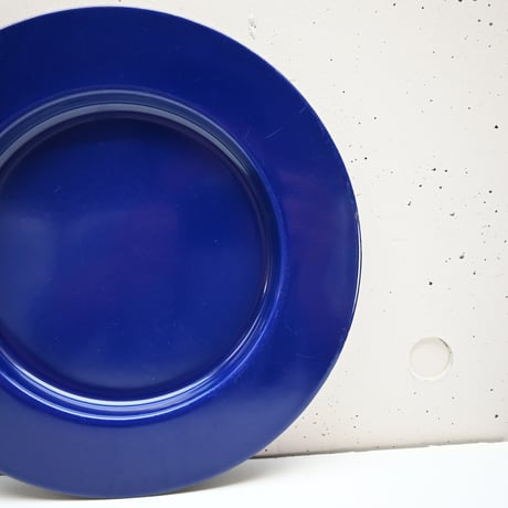 ARABIA FINEL Enamel plate Kaj Franck (BLUE)  / アラビア・フィネル カイフランク 琺瑯プレート（青) B