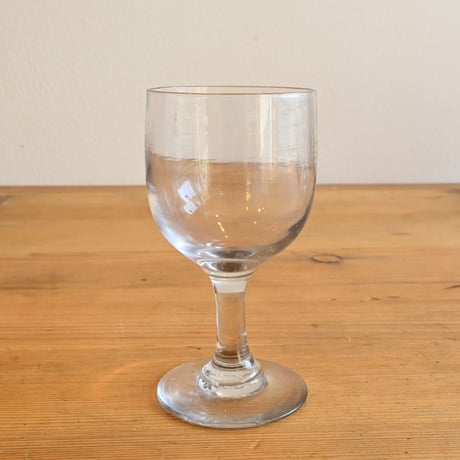 FRANCE Antique Wine Glass  / フランス アンティーク ビストロワイングラス  E