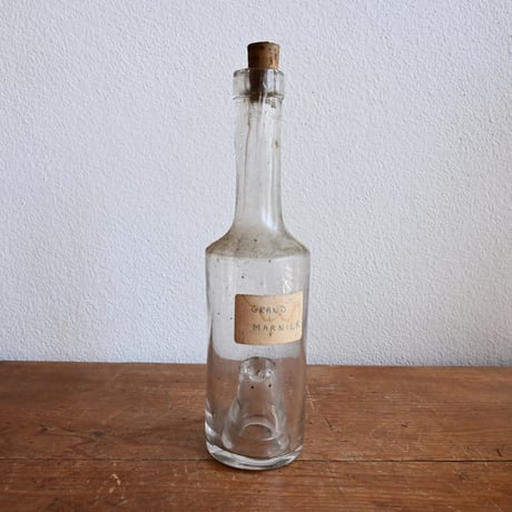 France Antique  Bottle＆Basket / フランス アンティーク 炭鉱労働者のためのボトルとかご