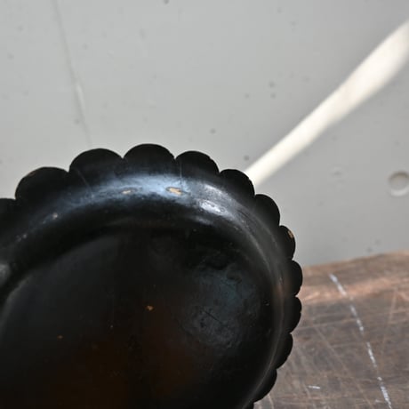France Papier-Mache Smalltray Black / フランス パピエマシェの小さなトレイ 黒 C