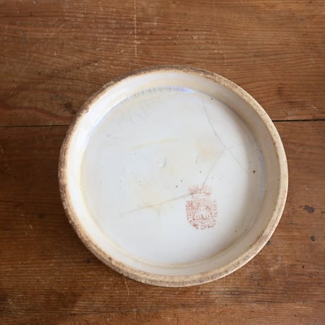 France Antique GIEN Pot / フランス ジアン窯 ポット