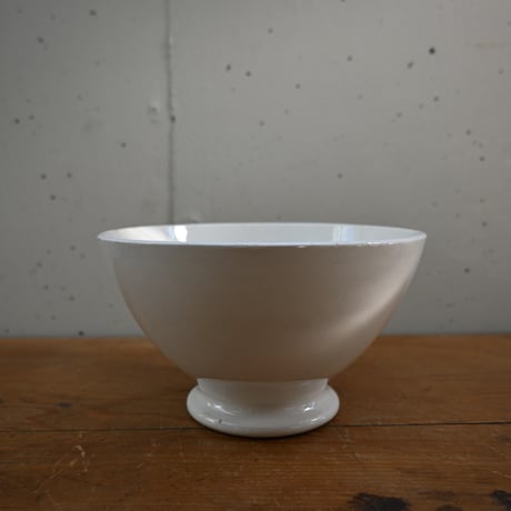 France Antique Cafe Bowl / フランス  カフェオレボウル 白無地 A
