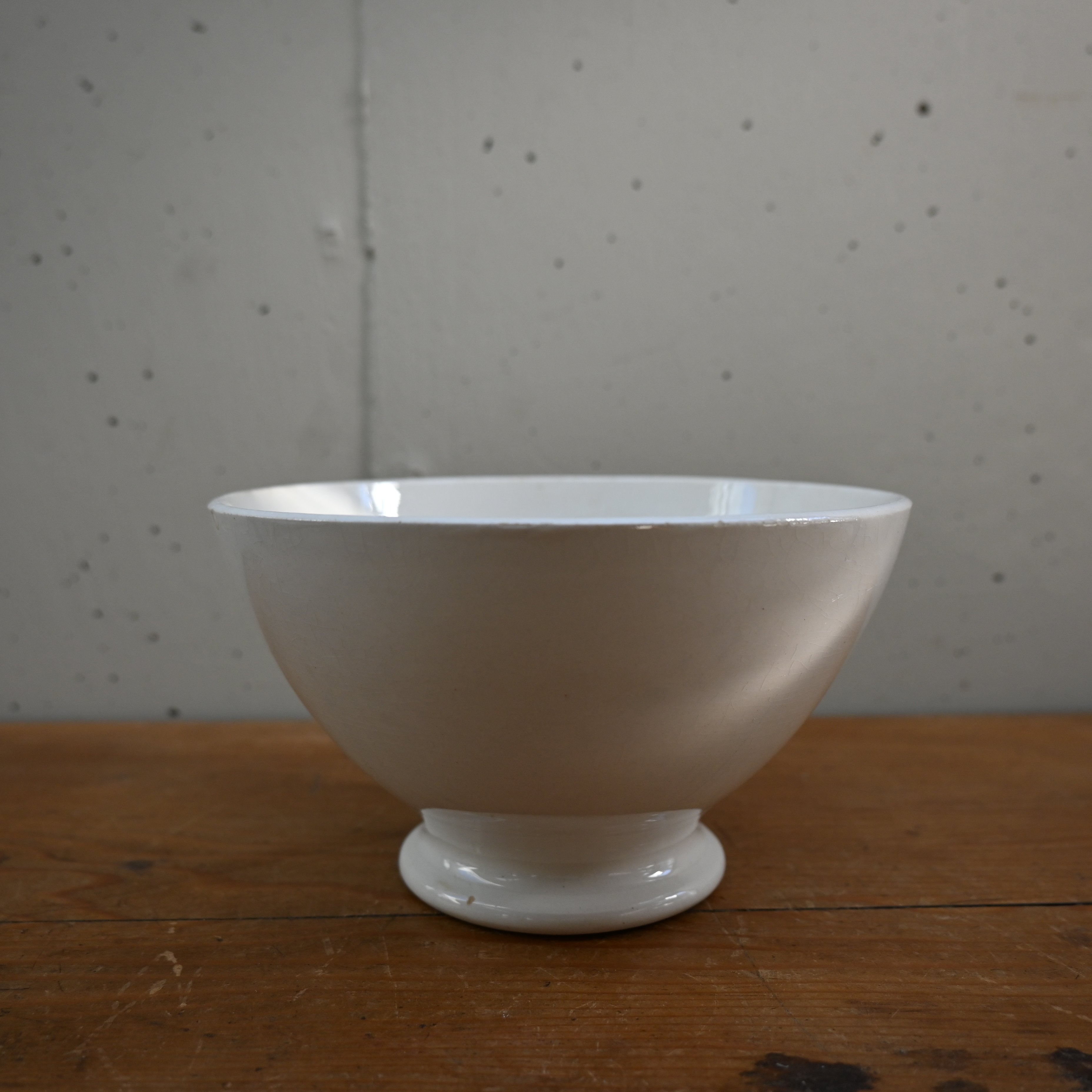 フランスアンティークのカフェオレボウル France Antique Cafe Bowl / フランス カフェオレボウル 白無地 A