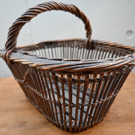 France wood basket Paniers　/ フランス 古いパニエ バスケット かご