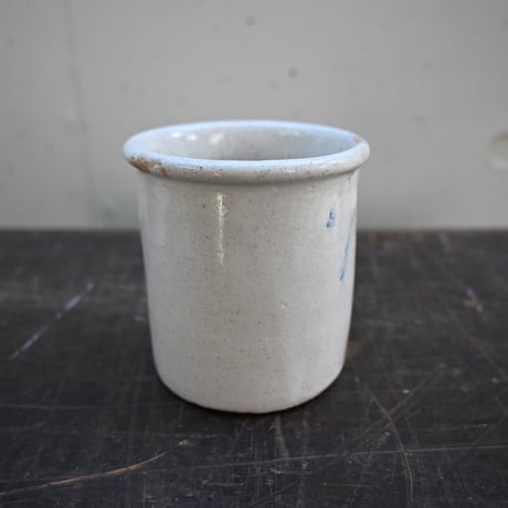 France Old Faience Fine Pot / フランス  古いファイアンスフィーヌのポット