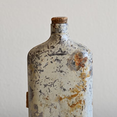 France Antique gunpowder Bottle  / フランス アンティーク 火薬ボトル（ホワイト）D