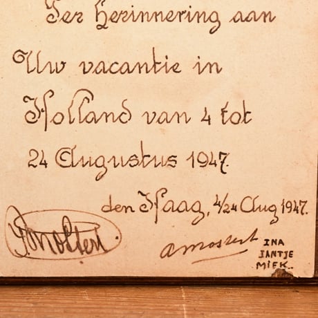 オランダ 遊ぶ子供たちのデルフトタイル 1947年の贈り物