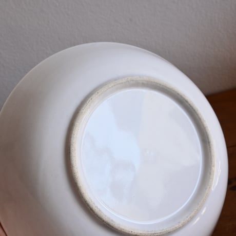France Antique Faience Fine Soup Plate  / フランス アンティーク 白錫釉のスーププレートB