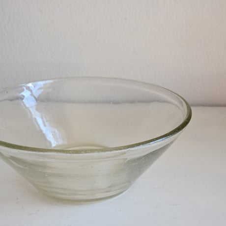 Finland Viili Astia RIIHIMÄKI Glass Bowl / リーヒマキのヨーグルトガラスボウル B