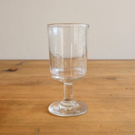 FRANCE Antique Wine Glass  / フランス アンティーク 筒型のビストロワイングラス C
