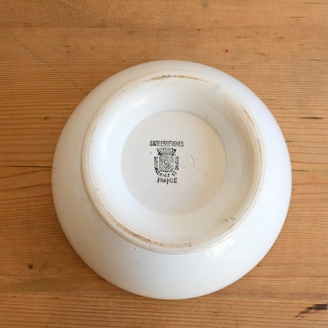 France Antique Cafe Bowl "Digoin&Sarreguemines" / フランス  カフェオレボウル ”ディゴワン＆サルグミンヌ” φ:17.2cm